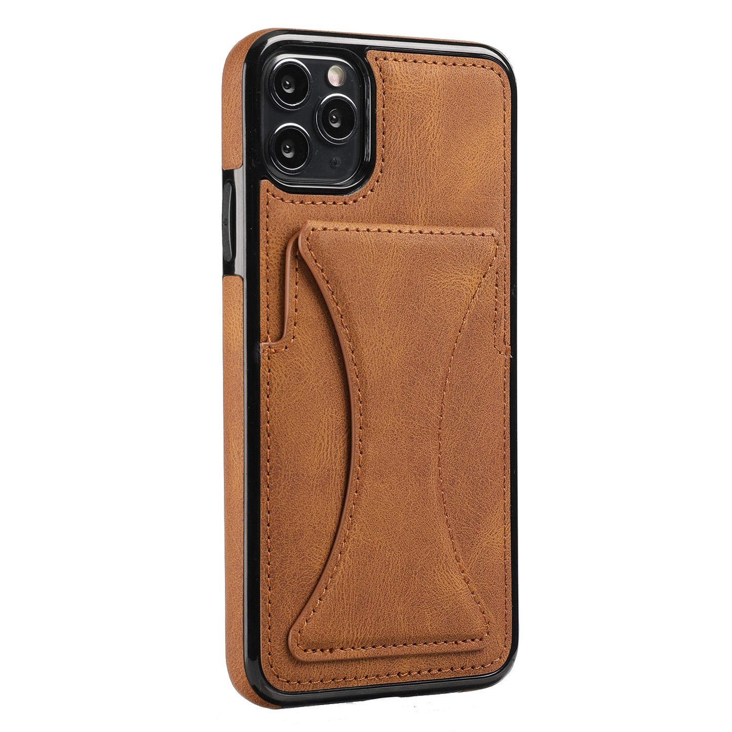 Mobile  Phone  Protective  Cover Solid Color Full Protector Anti-shock Anti-scratch Anti-slip Anti-fouling Phone Shell Compatible For Iphone 11 12 13 Series Brown_Iphone 11 pro max ZopiStyle