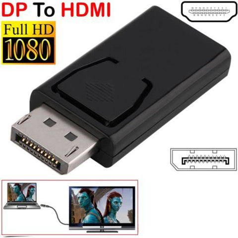 DP Male To HDMI Female Flat Adapter Converter ZopiStyle