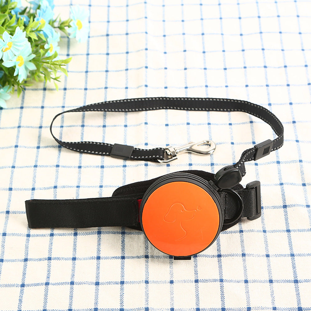 Pet Leashes Hands-free Automatic Shrink Nylon Leash Pets Pull Dog Chains Traction Ropes orange_L ZopiStyle