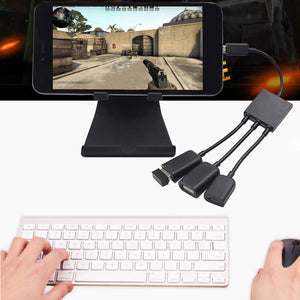 3 in1 Type-C Male to Female Micro OTG USB Port Adapter Cable for Android Phone Tablet USB Flash Disk Micro OTG ZopiStyle