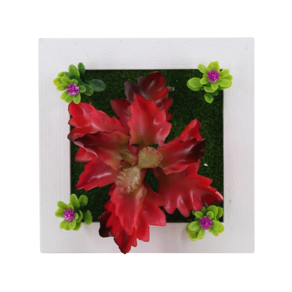 YO CHO Artificial Flowers Succulent Plant Frame 3D Removable Harmless Wall Art Frame Living Room Wedding Party Home Decor Plants ZopiStyle