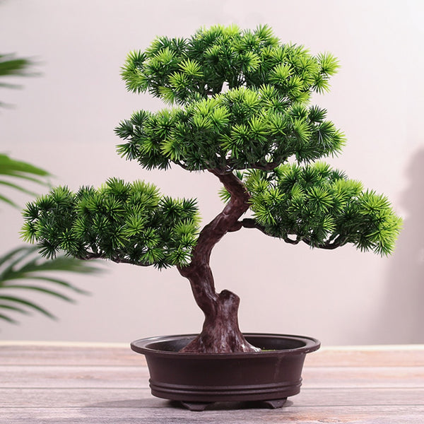 Festival Potted Plant Simulation Decorative Bonsai Home Office Pine Tree Gift DIY Ornament Lifelike Accessory Artificial Bonsai ZopiStyle