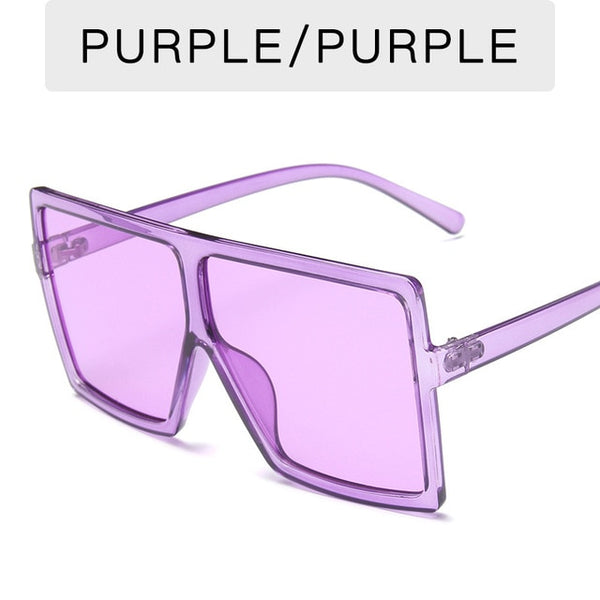 Psacss 2020 Square Oversized Sunglasses Women/Men Vintage Sun Glasses Brand Designer Multicolor Eyeglass Oculos De Sol Feminino ZopiStyle