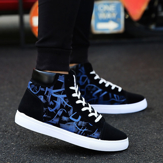 Fashion Men Shoes New Men Casual Shoes High Top Sneakers Men Vulcanized Shoes Platform Sneakers Quality Mens Sneakers Masculinas ZopiStyle