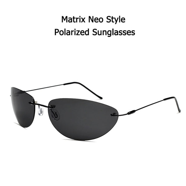 JackJad 2021 Fashion Cool The Matrix Neo Style Polarized Sunglasses Ultralight Rimless Men Driving Brand Design Sun Glasses Ocul ZopiStyle