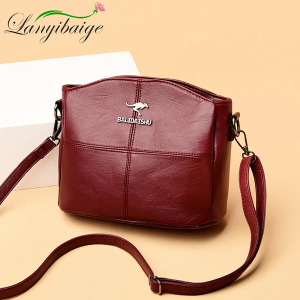 Summer Bag Women&#39;s Large-Capacity Shoulder Bag Top Handbag Ladies 2021 Casual Bag High-Quality Soft Leather Messenger Bag ZopiStyle