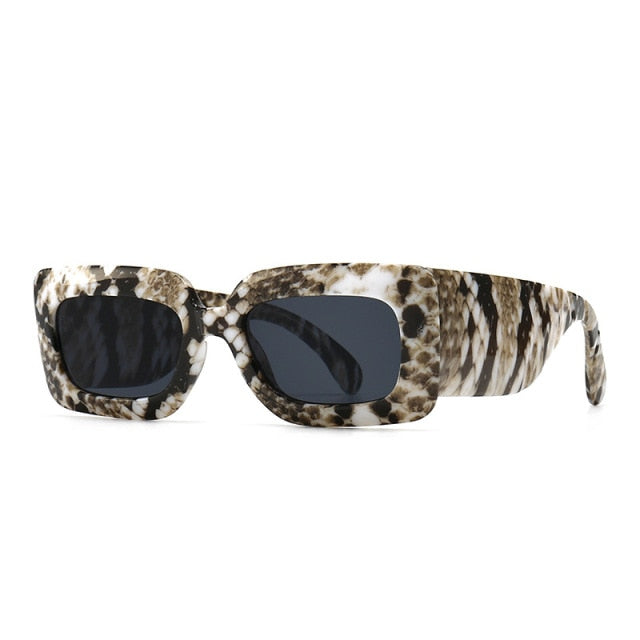 Square Sunglasses Men Women Snakeskin Sun Glasses Snake Pattern Travel Vintage Retro Oculos Shades Female UV400 Gafas De Sol ZopiStyle