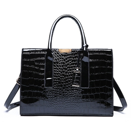 Luxury Womens Bags Designer Crocodile Pattern Shoulder Bag PU Leather Brand Woman Crossbody Casual Handbag  Women Tote Bags Sac ZopiStyle