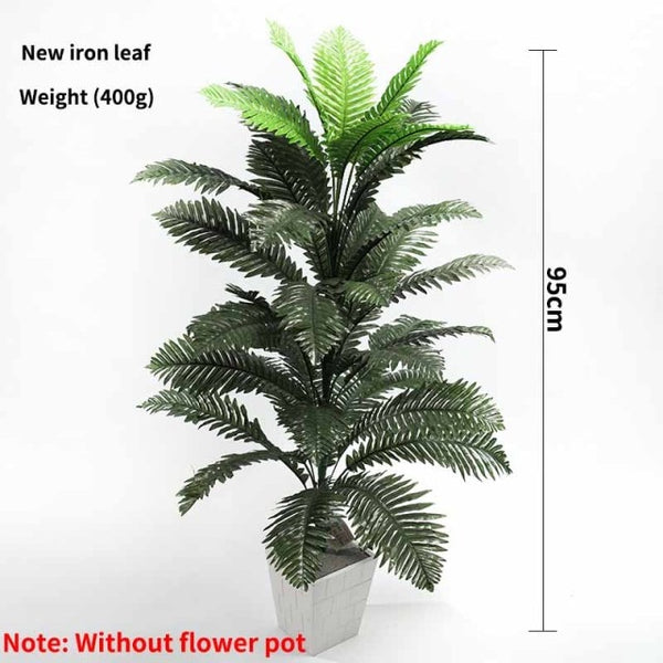 90cm tropical palm tree, large monstera artificial plants, large coconut tree with foliage, no pot for home garden decoration ZopiStyle