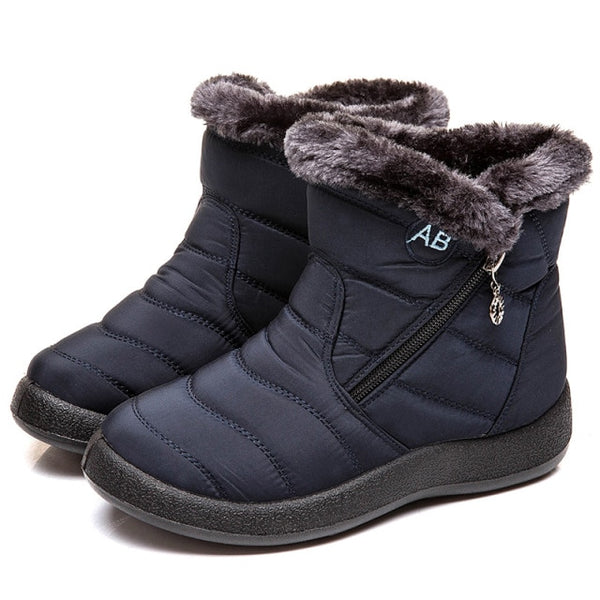 Women Boots 2021 Fashion Waterproof Snow Boots For Winter Shoes Women Casual Lightweight Ankle Botas Mujer Warm Winter Boots ZopiStyle