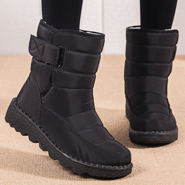 Women Boots 2021 New Winter Boots With Platform Shoes Snow Botas De Mujer Waterproof Low Heels Ankle Boots Female Women Shoes ZopiStyle