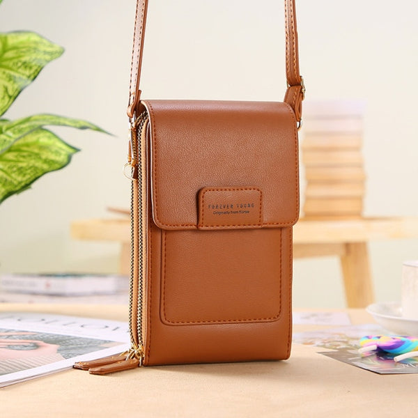 Women Bags Soft Leather Wallets Touch Screen Cell Phone Purse Crossbody Shoulder Strap Handbag for Female Cheap Women&#39;s Bags ZopiStyle