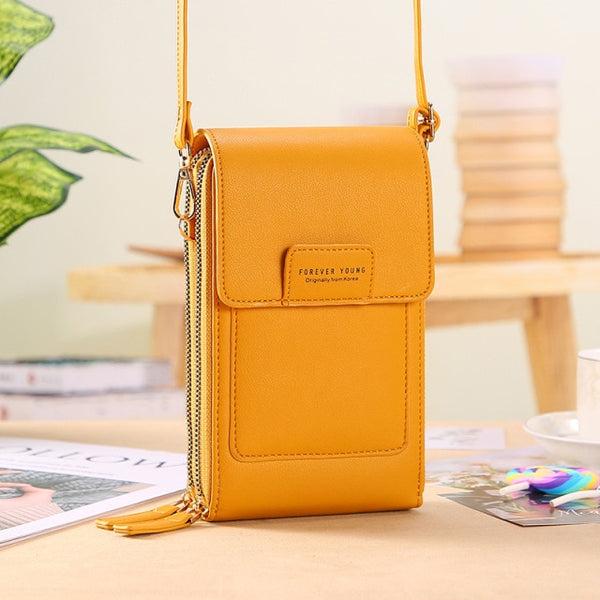 Women Bags Soft Leather Wallets Touch Screen Cell Phone Purse Crossbody Shoulder Strap Handbag for Female Cheap Women&#39;s Bags ZopiStyle