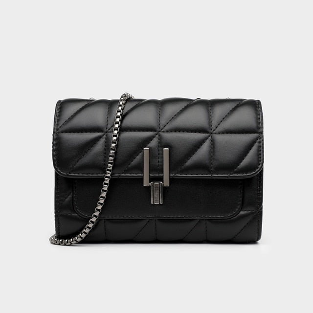 Luxury Designer Bags Women Leather  Chain Crossbody Bags For Women Handbags Shoulder Bags Messenger Female Za Clutch ZopiStyle
