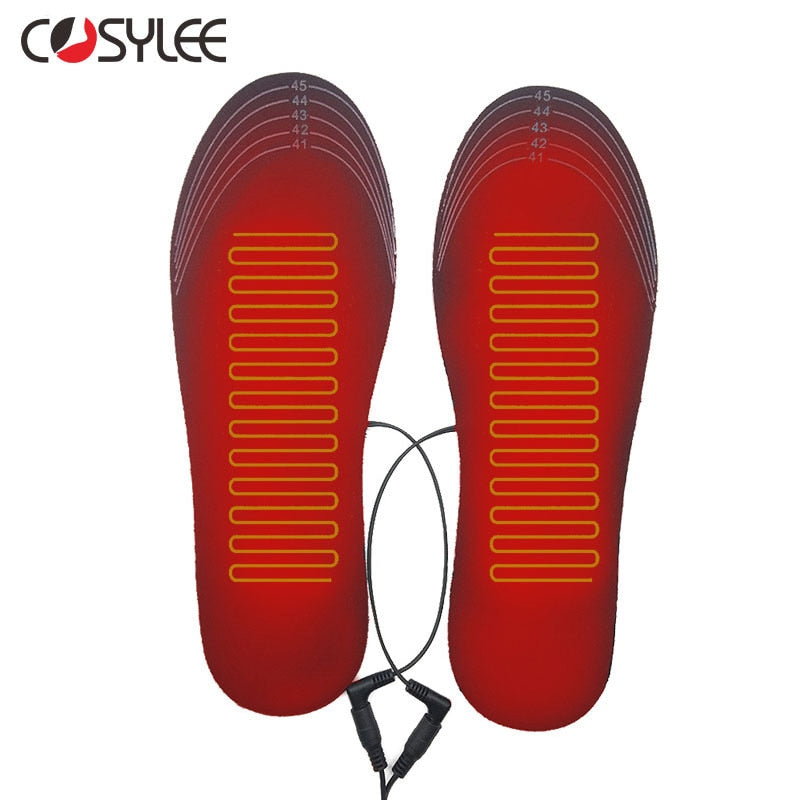 USB Heated Shoe Insoles Electric Foot Warming Pad Feet Warmer Sock Pad Mat Winter Outdoor Sports Heating Insoles Winter Warm ZopiStyle