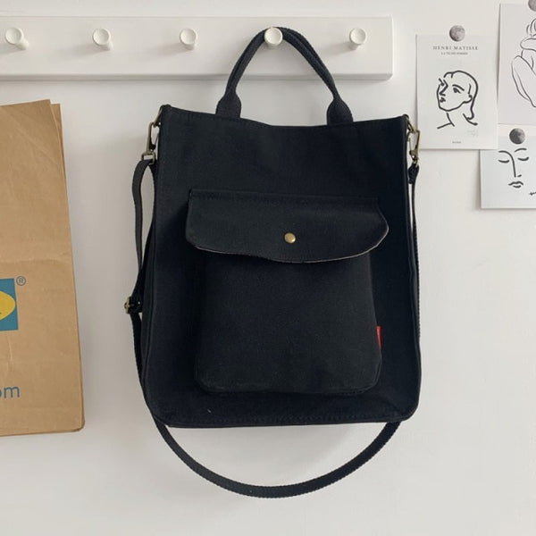 Corduroy Bag for Women 2021 Shopper Bag Designer Handbag Autumn and Winter Girls Student Bookbag Female Canvas Shoulder Tote Bag ZopiStyle
