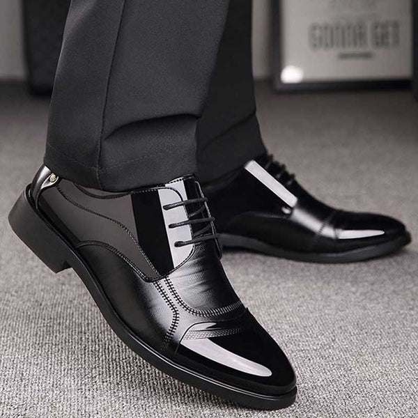 Business Luxury OXford Shoes Men Breathable Leather Shoes Rubber Formal Dress Shoes Male Office Party Wedding Shoes Mocassins ty ZopiStyle