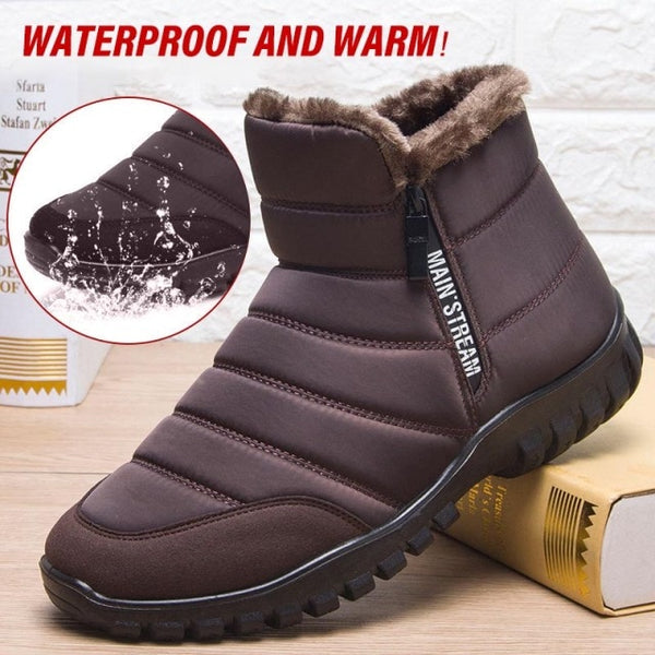 2021 winter boots men waterproof snow men shoes flat Casual Winter Shoes Ankle Boots for Women plus Size Couple shoes ZopiStyle