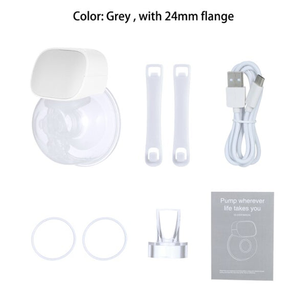 USB Electric Breast Pump Baby Accessories Wearable Silent Hand Free Breast Pump 2 Mode 5 Level Milk Extractor Baby bottles ZopiStyle
