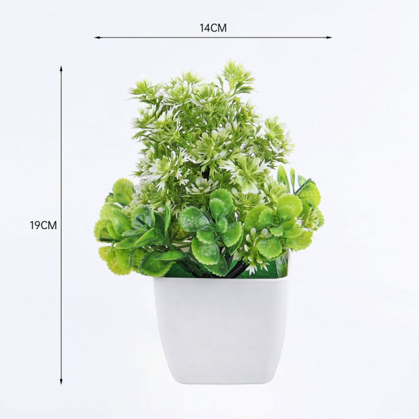 New Mini Artificial Plant Bonsai Small Simulated Tree Pot Plants Fake Flowers Office Table Potted Ornaments Home Garden Decor ZopiStyle