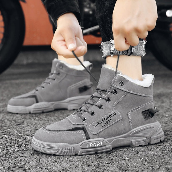 2022 Autumn New High Top Work Shoes for Men Platform Ankle Boots Fashion Quality Martin Boots Outdoor Booties Zapatos De Hombre ZopiStyle
