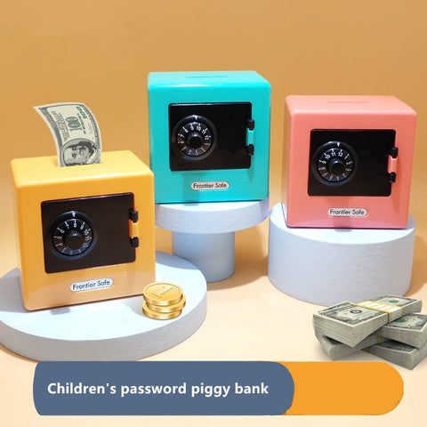 Retro ATM Rotating Password Bank Money Box Cash Coin Saving Box ATM Bank Safe Box Automatic Deposit Banknote Christmas Kids Gift ZopiStyle