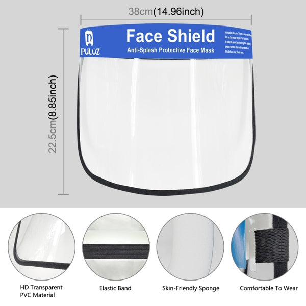 Transparent Face Guard Spittle Prevention Masks Anti-Splash Protective Mask Cooking Face Covers Transparent ZopiStyle