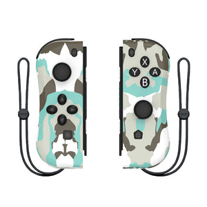 1pair Wireless Bluetooth Game Handle Joy Cons Gaming Controller Gamepad For Nintend Switch NS Joycon Console with Wrist Strap Camouflage ZopiStyle