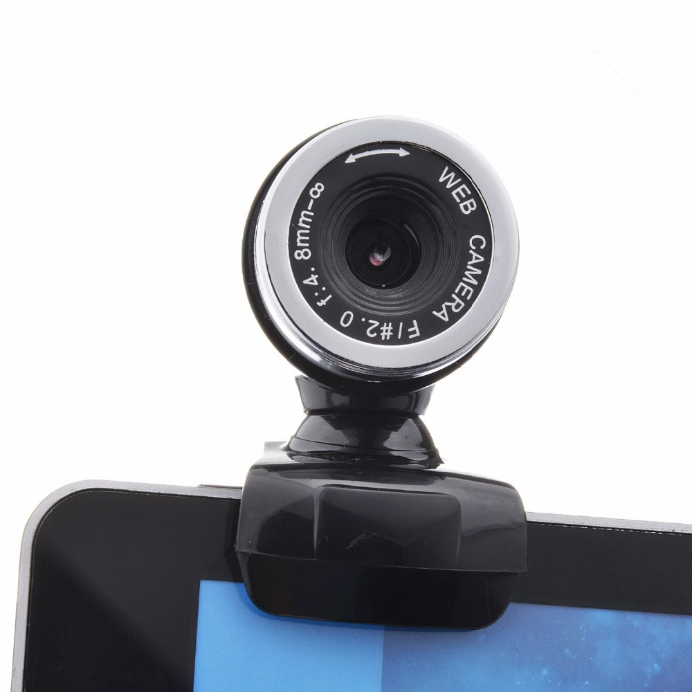 Webams HD Computer Camera with Absorption Microphone for Skype Android TV Web Cam black ZopiStyle