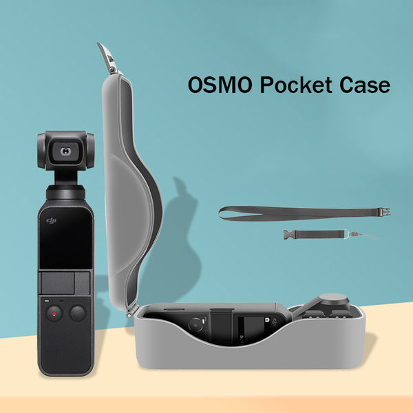 Lanyard + Gimbal Storage Bag Mini Hard Protective Carry Case for DJI Osmo Pocket Accessories gray ZopiStyle