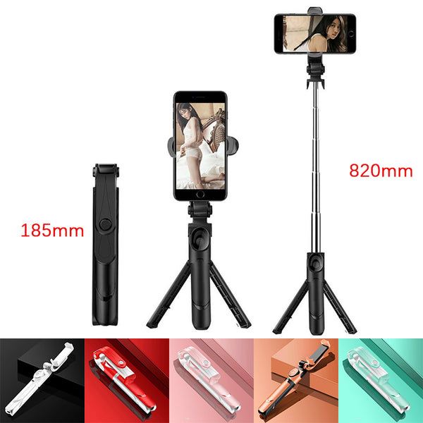 Selfie Stick with Tripod and Phone Holder Remote Controller Set for Smartphones black ZopiStyle