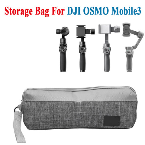 Camera Storage Bag For DJI OSMO Mobile3 Handheld PTZ Handbag Waterproof Carrying Bag Accessories gray ZopiStyle