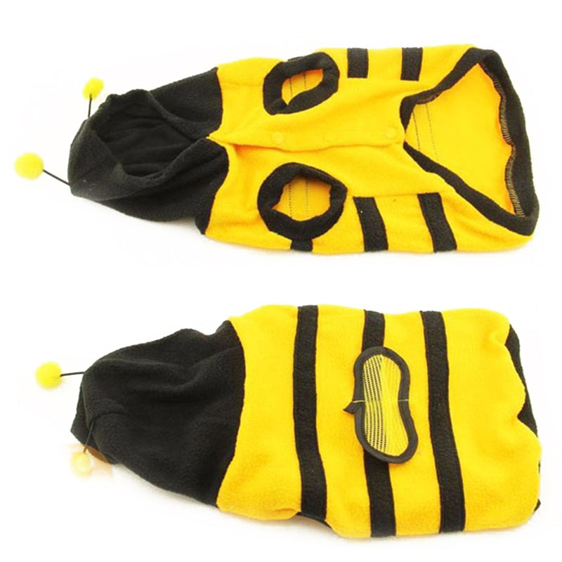 Cute Creative Bee Style Pet Velvet Coat Warm Sweater Clothes Wear for Pets M ZopiStyle