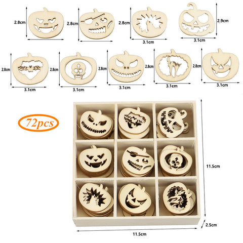 Wooden Halloween Ornaments Hollow Hanging Pendant for Home Art Crafts JM02012 ZopiStyle