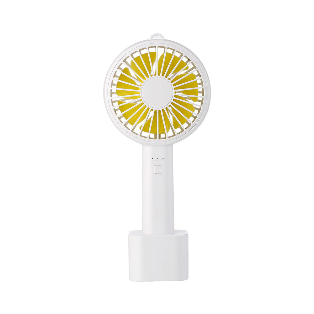 Usb Mini Mute Fans Electric Portable Handheld Household Desktop Electric Fan for Student Office white ZopiStyle