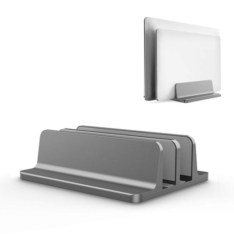 Vertical Laptop Stand Holder Gray ZopiStyle