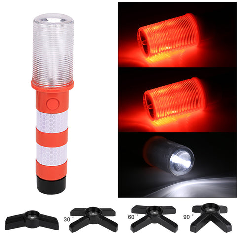 2pcs Led Twinkle Star Emergency Car Roadside Flares Light Kit Safety Strobe Warning Light Alert Flare Orange ZopiStyle