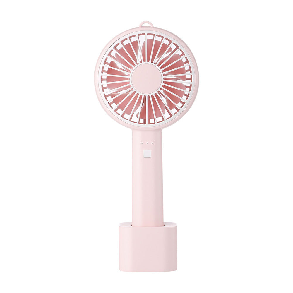 Usb Mini Mute Fans Electric Portable Handheld Household Desktop Electric Fan for Student Office Pink ZopiStyle