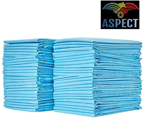 ASPECT pack of 50 Puppy Mats Super Absorbent Puppy Training Pads Anti Slip Dog training pads Aspect