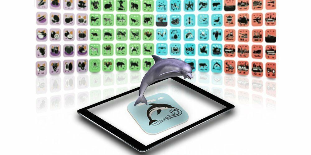 Augmented Reality Cards, Perfect Toy to Educate with 108 Cards With Storage Bag Aquarius