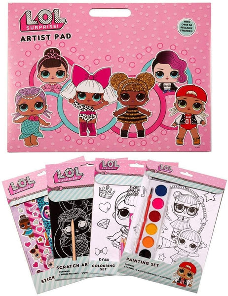 Lol Surprise Art & Crafts Colouring Painting Sticker Books Fun Girls Xmas Christmas Toy Unbranded