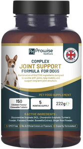 Dog Joint Support 150 Chicken Chewable Tablets 5 Months Supply | UK Made by Prowise Prowise Healthcare