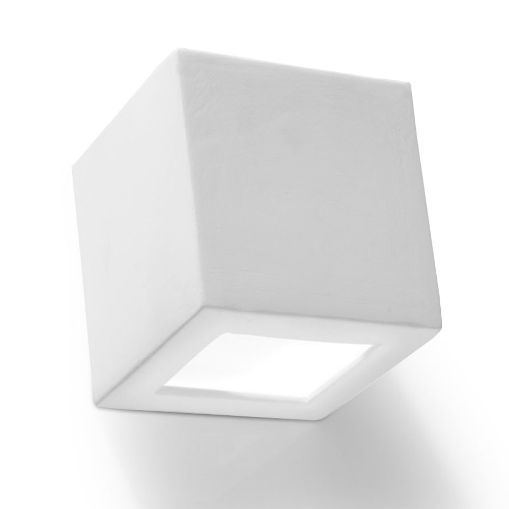 Wall Lamp Ceramic LEO Simple Classic Design Paintable LED27 SOLLUX