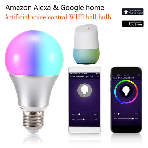 11W Smart Wifi Light Alexa&Google Home Voice Control LED Ball Bulb ZopiStyle