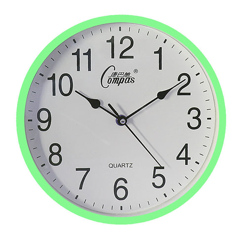 10inch Wall Clock Round Mute Quartz Clock Fashion Living Room Home Office Decoration green ZopiStyle