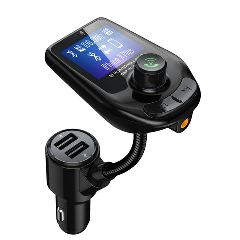 Big Screen Car MP3 Bluetooth 5.0 Player Dual USB Charging black ZopiStyle