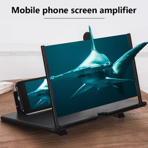 10inch Phone Screen Magnifier Amplifier HD Video Magnifying Phone Bracket Holder white ZopiStyle