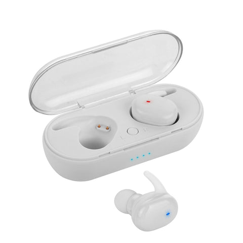 Tws Wireless  Stereo  Headphones Bluetooth-compatible 5.0 In-ear Noise Reduction Waterproof Earbuds Headset With Charging Case White ZopiStyle