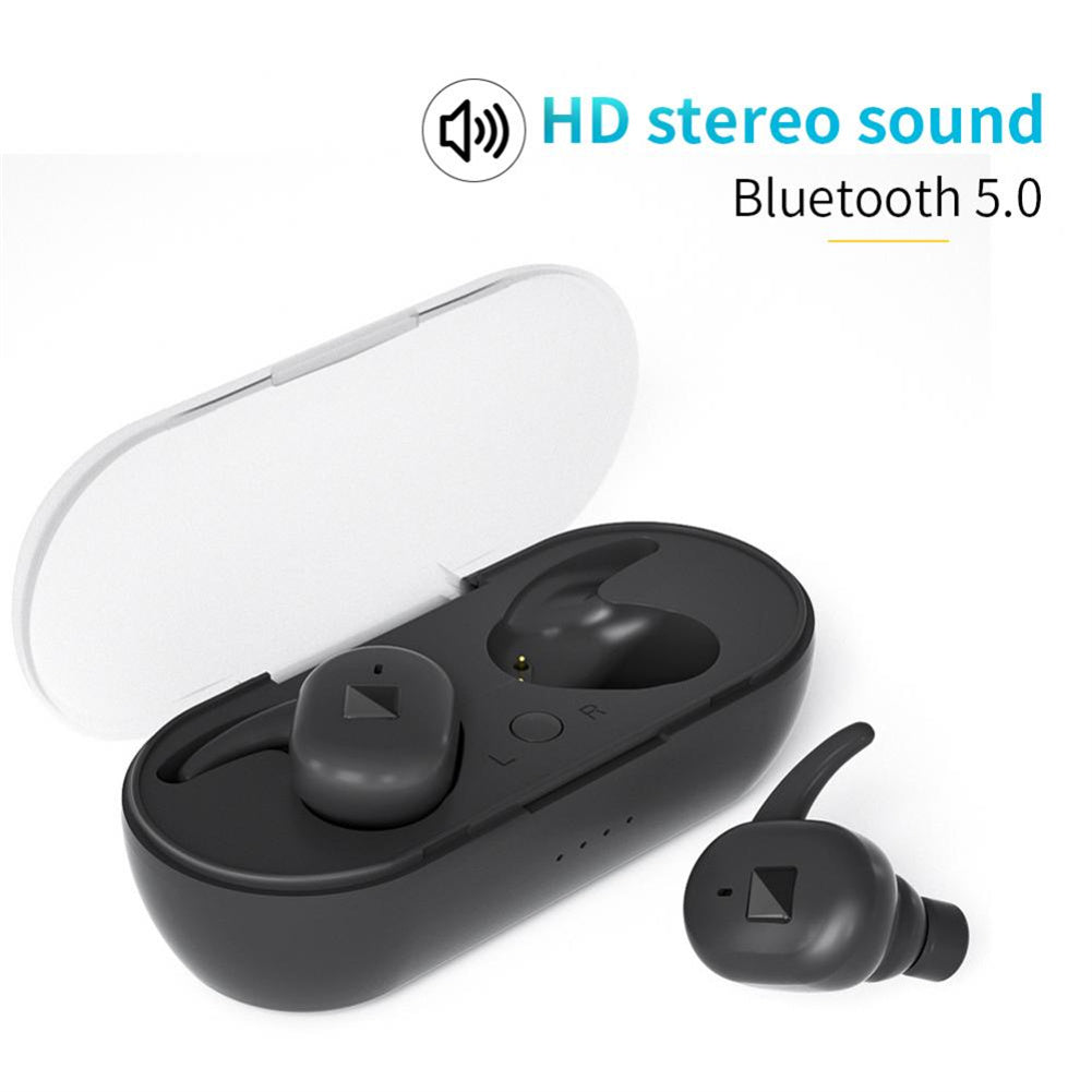 Y90 Tws Bluetooth-compatible 5.0+edr Wireless Headset Portable Hi-fi Stereo In-ear Headphones Sports Hifi Sound Headphones black ZopiStyle