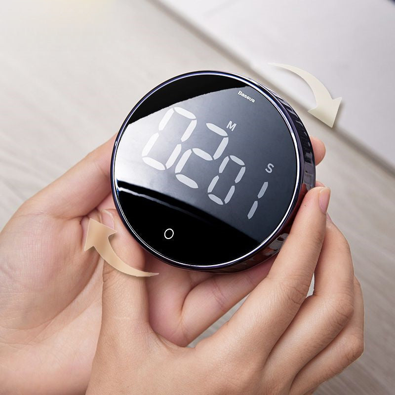 Countdown Timer Manual Digital Kitchen Countdown Alarm Clock Mechanical Cooking Timer Alarm black ZopiStyle